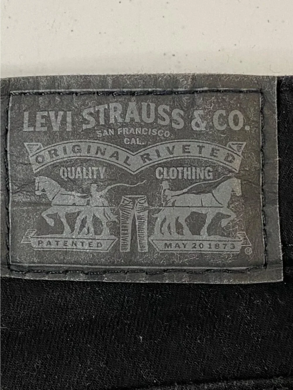 Levis 720 High Rise Super Skinny Jeans Womens 33x30 Black Stretch Denim - Picture 5 of 11